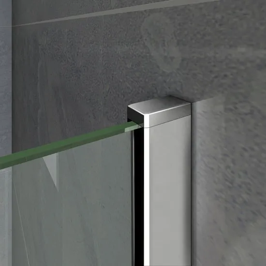 H K - Vaňová zástena S3 CLEAR 100x140cm - trojdielna sklopná, číre sklo SE-S3CLEAR100