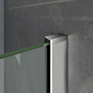 H K - Vaňová zástena S3 CLEAR 100x140cm - trojdielna sklopná, číre sklo SE-S3CLEAR100