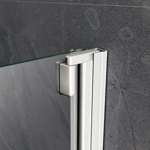H K - Vaňová zástena s pevnou stenou V22 100 cm, číre sklo SE-V22100