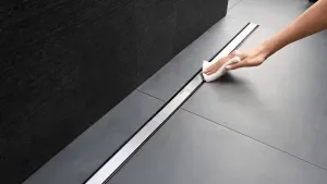Geberit CleanLine - Sprchový kanálik z nehrdzavejúcej ocele, 300-1300 mm, leštený kov 154.451.KS.1