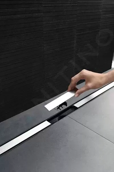 Geberit CleanLine - Sprchový kanálik z nehrdzavejúcej ocele, 300-900 mm, na tenké obklady 154.458.00.1