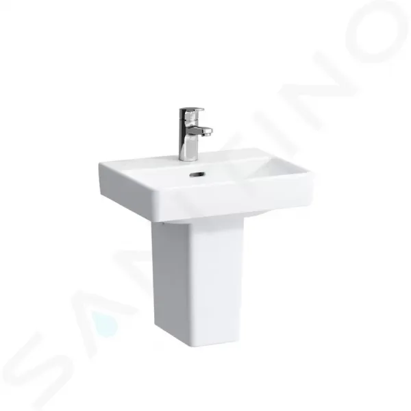 Laufen Pro S - Umývadielko, 450 mm x 340 mm, 1 otvor na batériu, biela H8159610001041