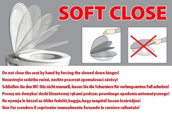 GSI - WC sedátko, SLIM, Soft Close, biela MS76SN11