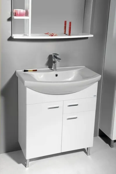 AQUALINE - ZOJA umývadlová skrinka 71,5x74x34cm, biela 51075A
