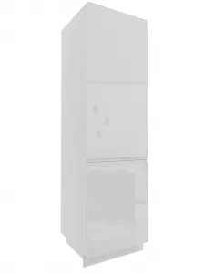 ArtExt Kuchynská skrinka vysoká FLORENCE lesk | D14DP 60 207 Farba korpusu: Grey