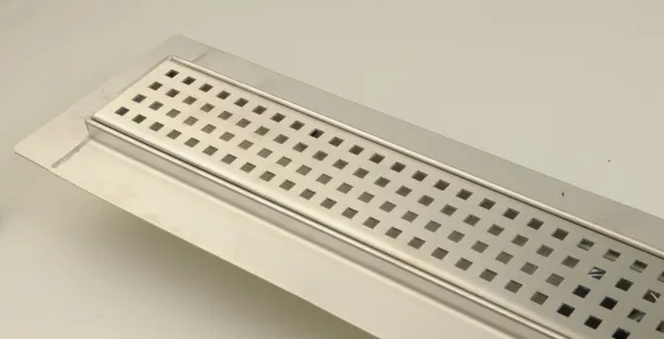 GELCO - MANUS QUADRO podlahový žľab z nerezové oceli s roštom, L-950, DN50 GMQ35