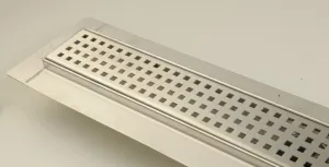 GELCO - MANUS QUADRO podlahový žľab z nerezové oceli s roštom, L-950, DN50 GMQ35