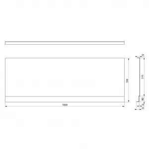 POLYSAN - PLAIN NIKA panel 160x59cm 72505