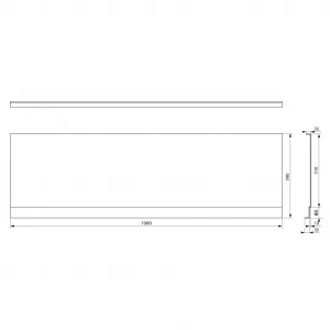 POLYSAN - PLAIN NIKA panel 190x59cm 72561