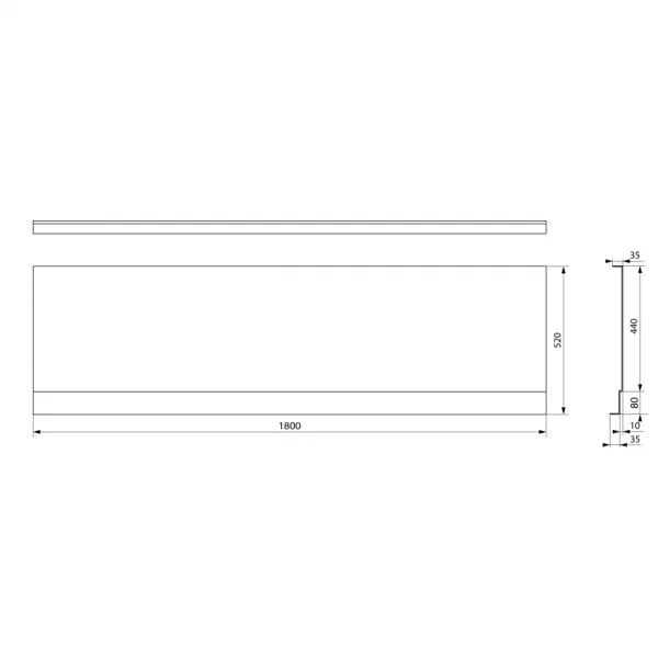 POLYSAN - COUVERT NIKA panel čelný 180x52cm 72847
