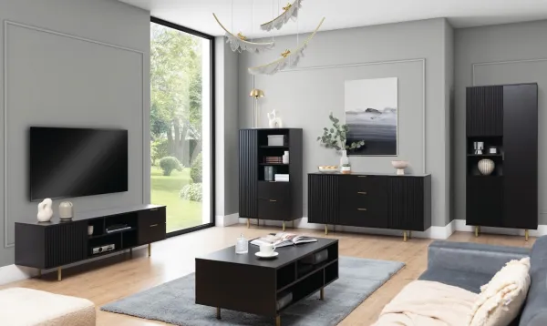 ArtGiB Vitrína NUBIA NB-04 | čierna