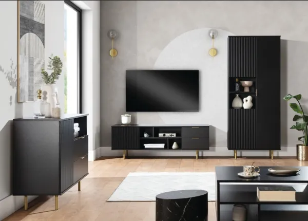 ArtGiB Vitrína NUBIA NB-04 | čierna