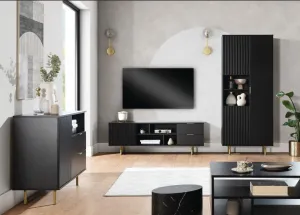 ArtGiB Vitrína NUBIA NB-04 | čierna