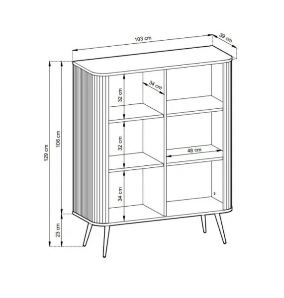 ArtPS Komoda ZEVA K-103 | biela