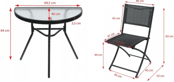 ArtJum Skladací balkónový set OM-710313