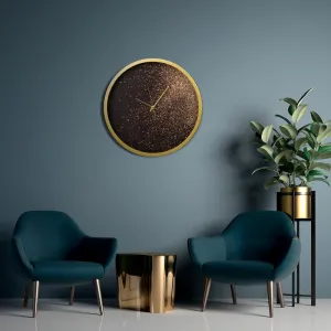 ArtFir Nástenné hodiny 20 | čierna/zlatá 60 cm