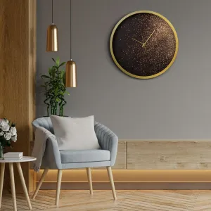 ArtFir Nástenné hodiny 20 | čierna/zlatá 60 cm