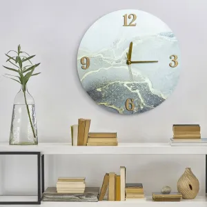 ArtFir Nástenné hodiny 30 | strieborná 60 cm