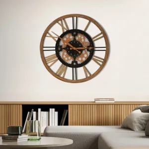 ArtFir Nástenné hodiny 63 | čierna 50 cm