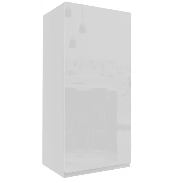 ArtExt Kuchynská skrinka horná vysoká FLORENCE lesk | W4 45 Farba korpusu: Grey