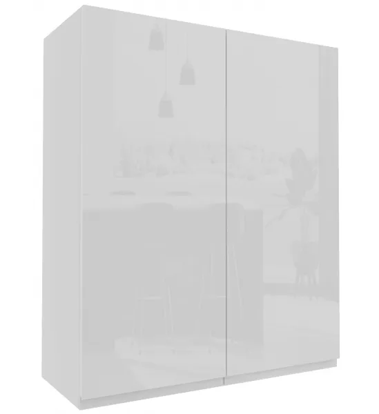 ArtExt Kuchynská skrinka horná vysoká FLORENCE lesk | W4 80 Farba korpusu: Grey