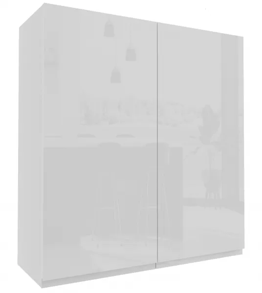 ArtExt Kuchynská skrinka horná vysoká FLORENCE lesk | W4 90 Farba korpusu: Grey