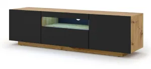 ArtBm TV stolík AURA 150 | dub artisan / čierna