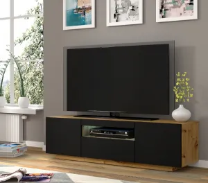 ArtBm TV stolík AURA 150 | dub artisan / čierna