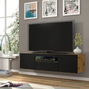 ArtBm TV stolík AURA 150 | dub artisan / čierna