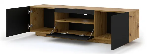 ArtBm TV stolík AURA 150 | dub artisan / čierna