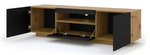 ArtBm TV stolík AURA 150 | dub artisan / čierna