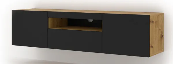 ArtBm TV stolík AURA 150 | dub artisan / čierna