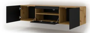 ArtBm TV stolík AURA 150 | dub artisan / čierna