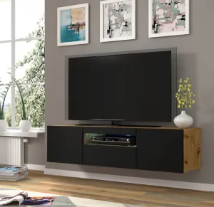 ArtBm TV stolík AURA 150 | dub artisan / čierna