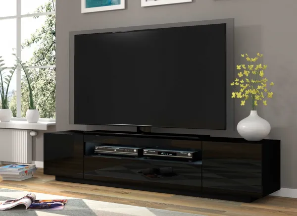 ArtBm TV stolík AURA 200 | čierny lesk