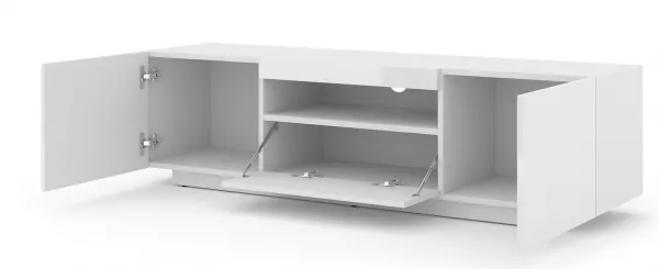 ArtBm TV stolík AURA 150 | biely lesk