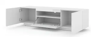 ArtBm TV stolík AURA 150 | biely lesk
