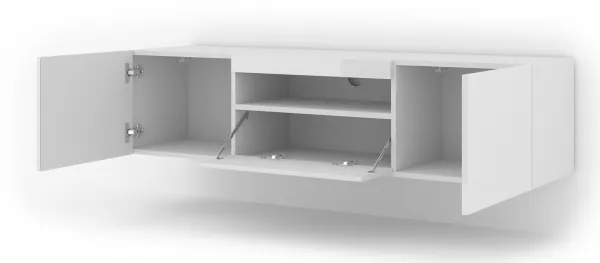 ArtBm TV stolík AURA 150 | biely lesk