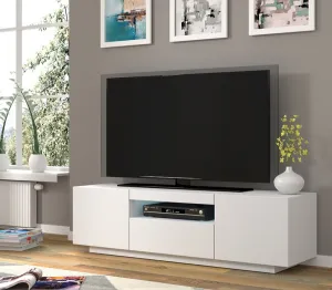ArtBm TV stolík AURA 150 | biely mat