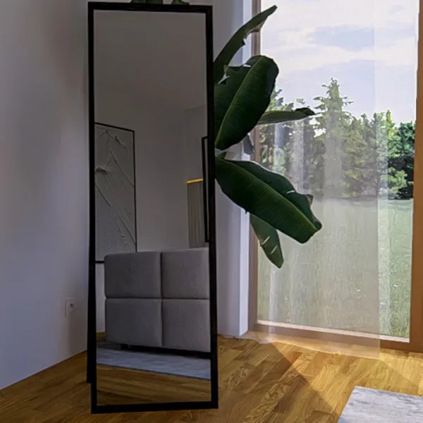 Elvisia Zrkadlo NORA | čierna 160 x 50 cm