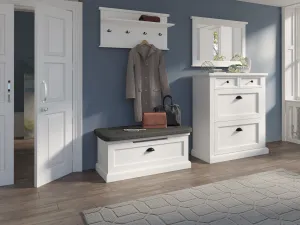 ArtAdrk Vešiakový panel GALINEO P03 | biela
