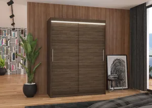 ArtAdrk Šatníková skriňa DENVER DV02 | čokoládová 150 cm