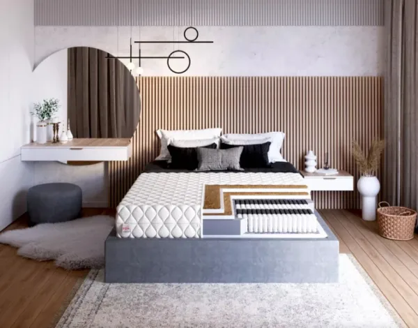 FDM Taštičkový matrac FAMILY MAX DOUBLE Premium Jersey | 140 x 200 cm