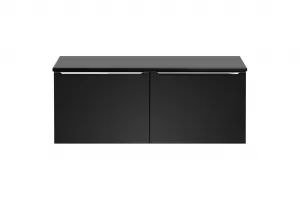 ArtCom Kúpeľňová skrinka s doskou SANTA FE Black D120/1 | 120 cm