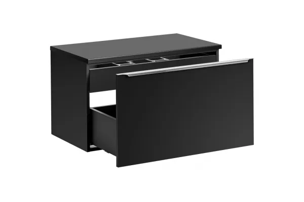 ArtCom Kúpeľňová skrinka s doskou SANTA FE Black D60/1 | 60 cm