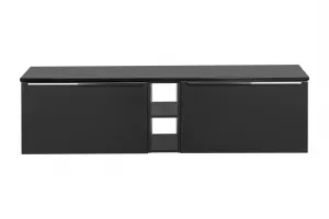 ArtCom Kúpeľňová skrinka s doskou SANTA FE Black D180/1 | 180 cm