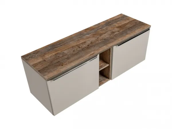 ArtCom Kúpeľňová skrinka s doskou SANTA Fe Taupe D140/1 | 140 cm