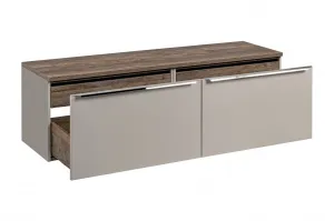 ArtCom Kúpeľňová skrinka s doskou SANTA Fe Taupe D160/1 | 160 cm