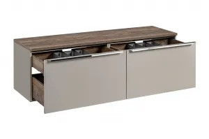 ArtCom Kúpeľňová skrinka s doskou SANTA Fe Taupe D160/1 | 160 cm