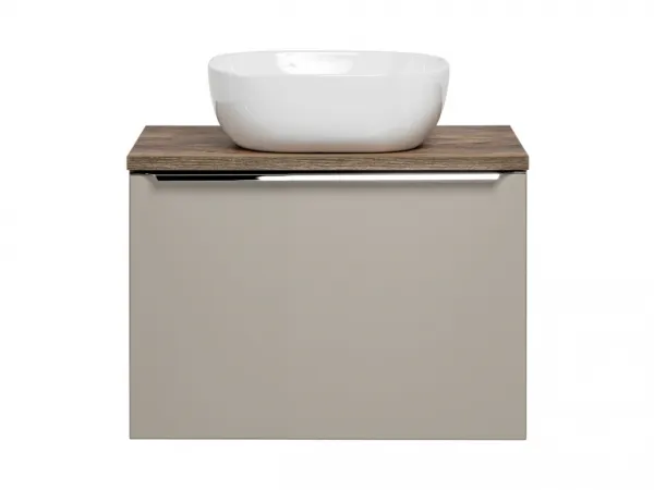 ArtCom Kúpeľňová skrinka s umývadlom a doskou SANTA Fe Taupe DU60/1 | 60 cm